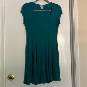 Teal Mossimo Supply Co. Cotton Skater Dress